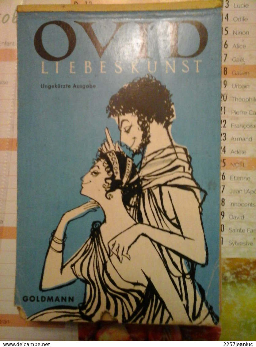 Ovid Liebeskunst   Goldmann 1958 - Kunstführer