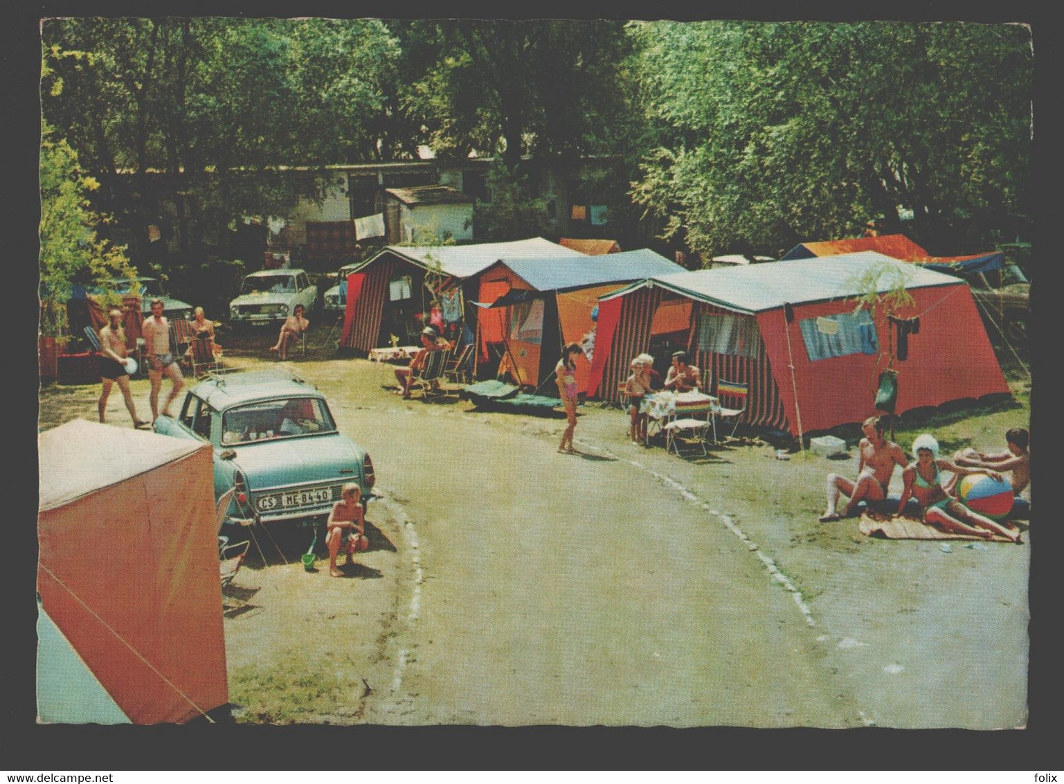 Greetings From Lake Balaton - Camping - Vintage Car - Ungheria