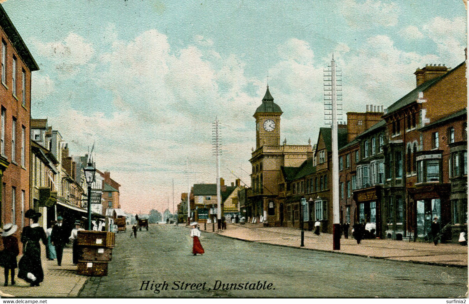 BEDS - DUNSTABLE HIGH STREET 1908 Bd354 - Otros & Sin Clasificación