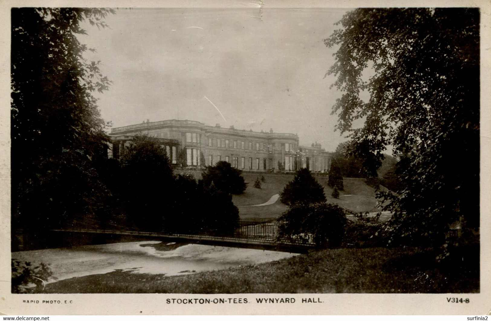 CLEVELAND - STOCKTON ON TEES - WYNYARD HALL RP Cl219 - Stockton-on-tees