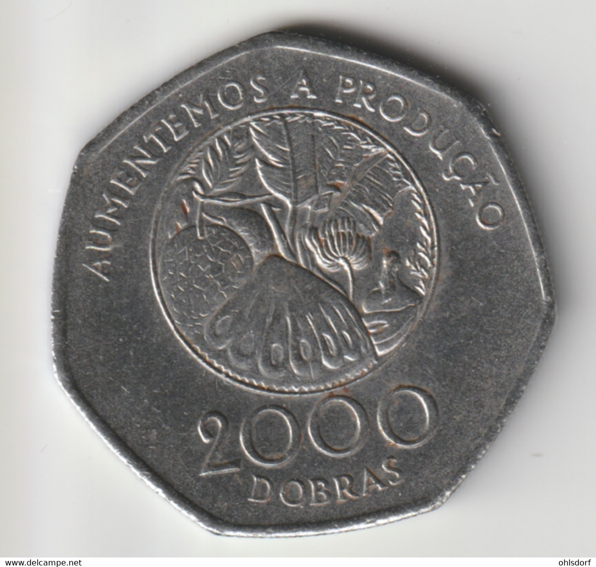 SAO TOME E PRINCIPE 1997: 2000 Dobras, FAO, KM 91 - Sao Tome Et Principe