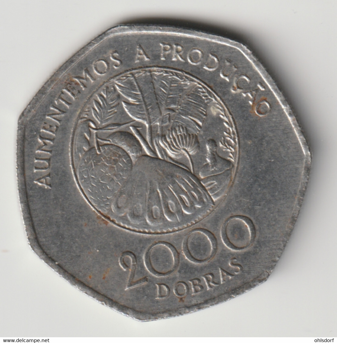 SAO TOME E PRINCIPE 1997: 2000 Dobras, FAO, KM 91 - Sao Tome En Principe