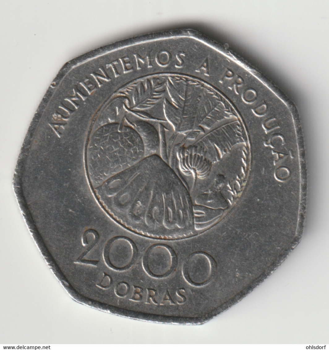 SAO TOME E PRINCIPE 1997: 2000 Dobras, FAO, KM 91 - Sao Tome Et Principe