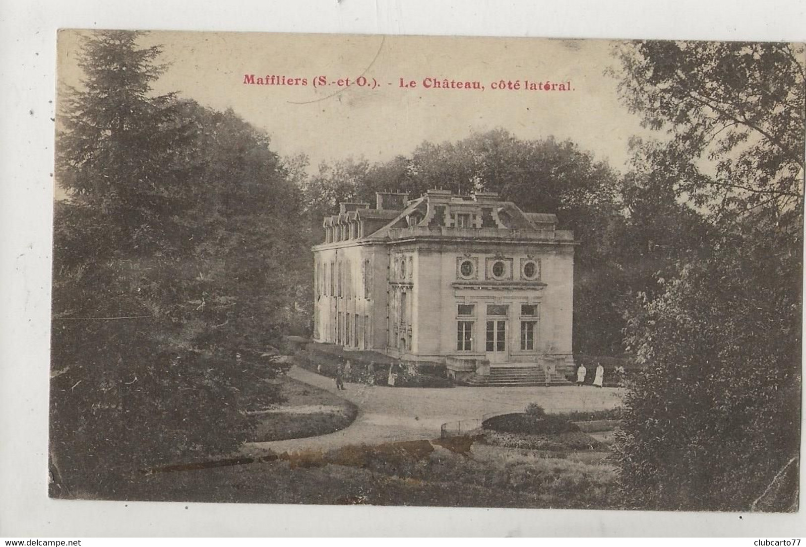 Maffliers (95) : Le Côté Latéral Du Château En 1931 PF. - Maffliers