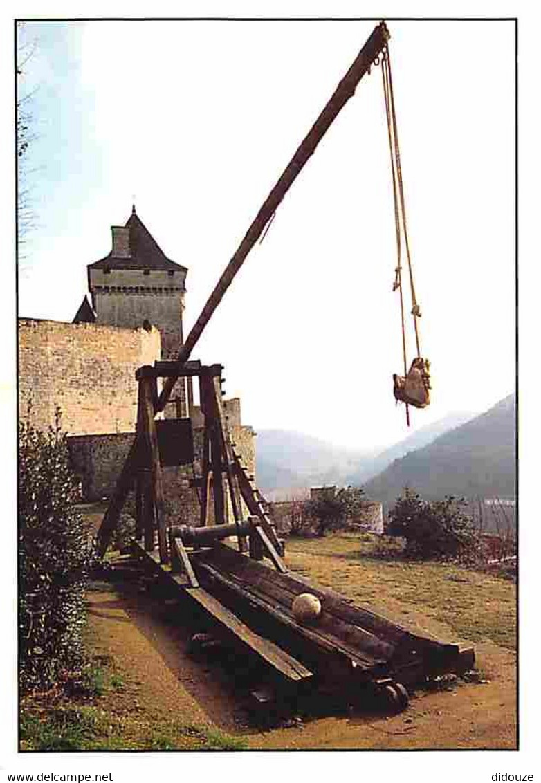 24 - Castelnaud - Le Château - Reconstitution D'un Trébuchet Du 14e Siècle - CPM - Voir Scans Recto-Verso - Autres & Non Classés