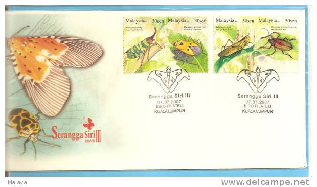 Malaysia 2007 FDC Inserts Set - Malasia (1964-...)