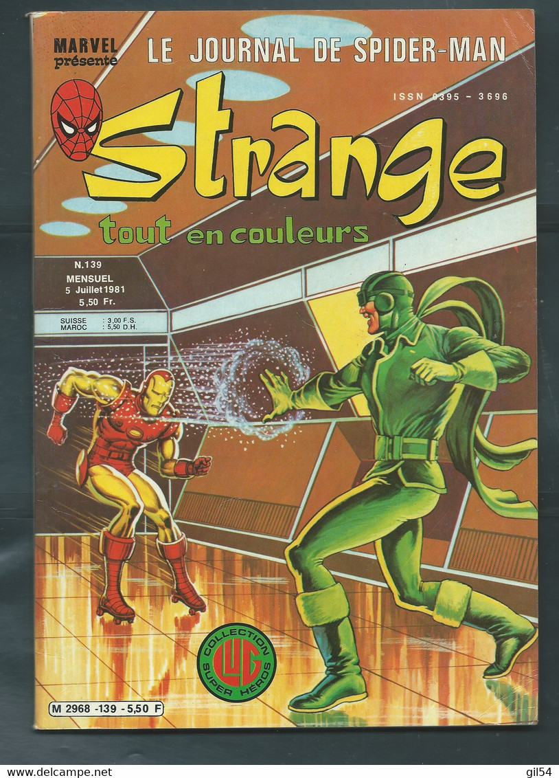 BD COMICS- Marvel Lug : Strange N°139 -  Juillet 1981 -  TBE  -  - FAU 13702 - Strange