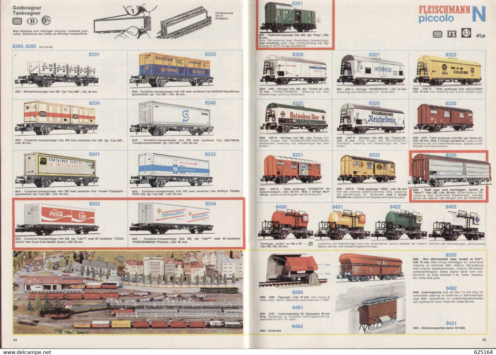 Catalogue FLEISCHMANN 1973  HO 1/87 - Piccolo N 1/160 - Auto Rallye  - En Suédois - Non Classés