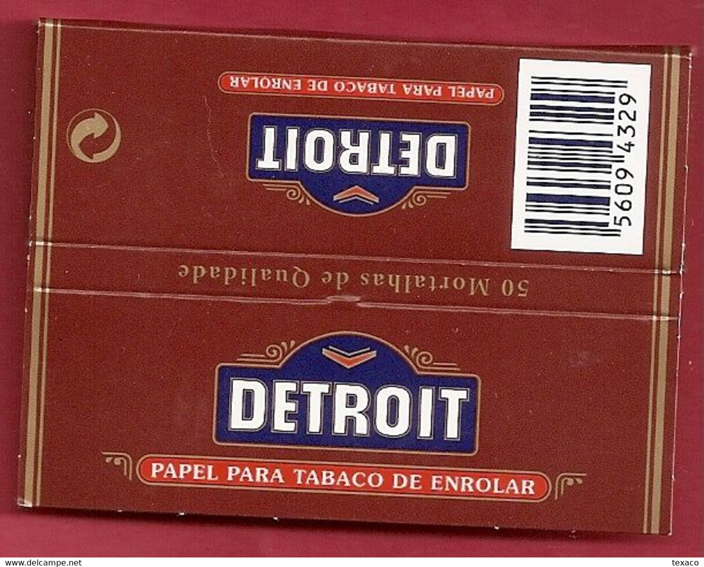 Carnet Papier à Cigarette - DETROIT - Années 80 - Cigarette Rolling Paper - Other & Unclassified