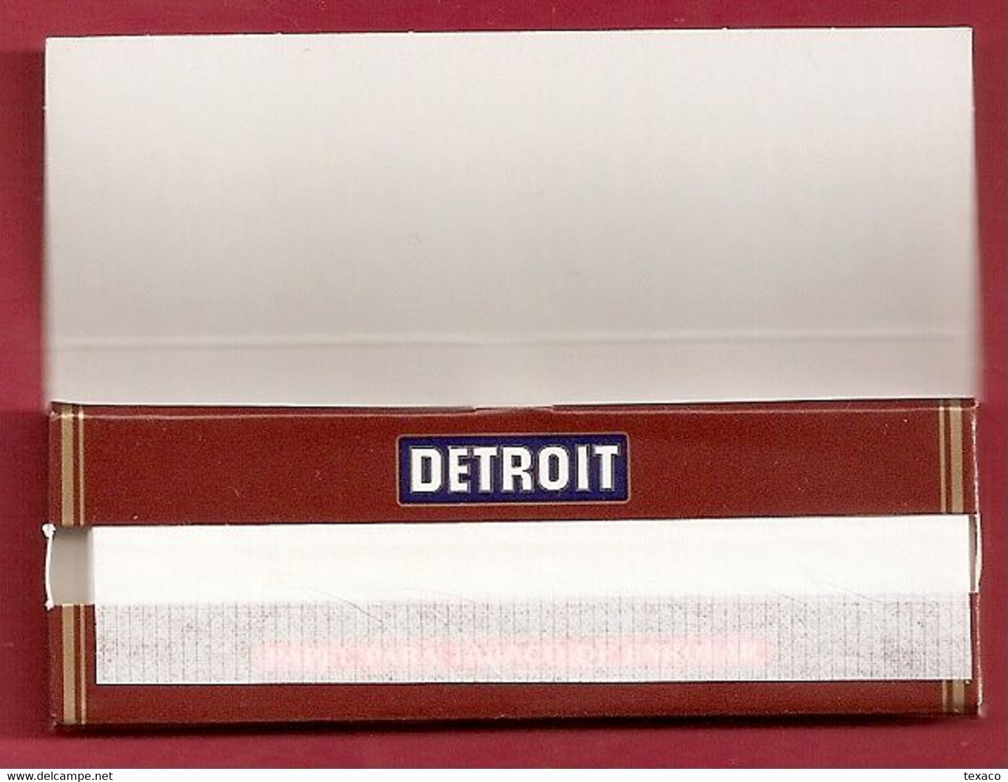 Carnet Papier à Cigarette - DETROIT - Années 80 - Cigarette Rolling Paper - Sonstige & Ohne Zuordnung