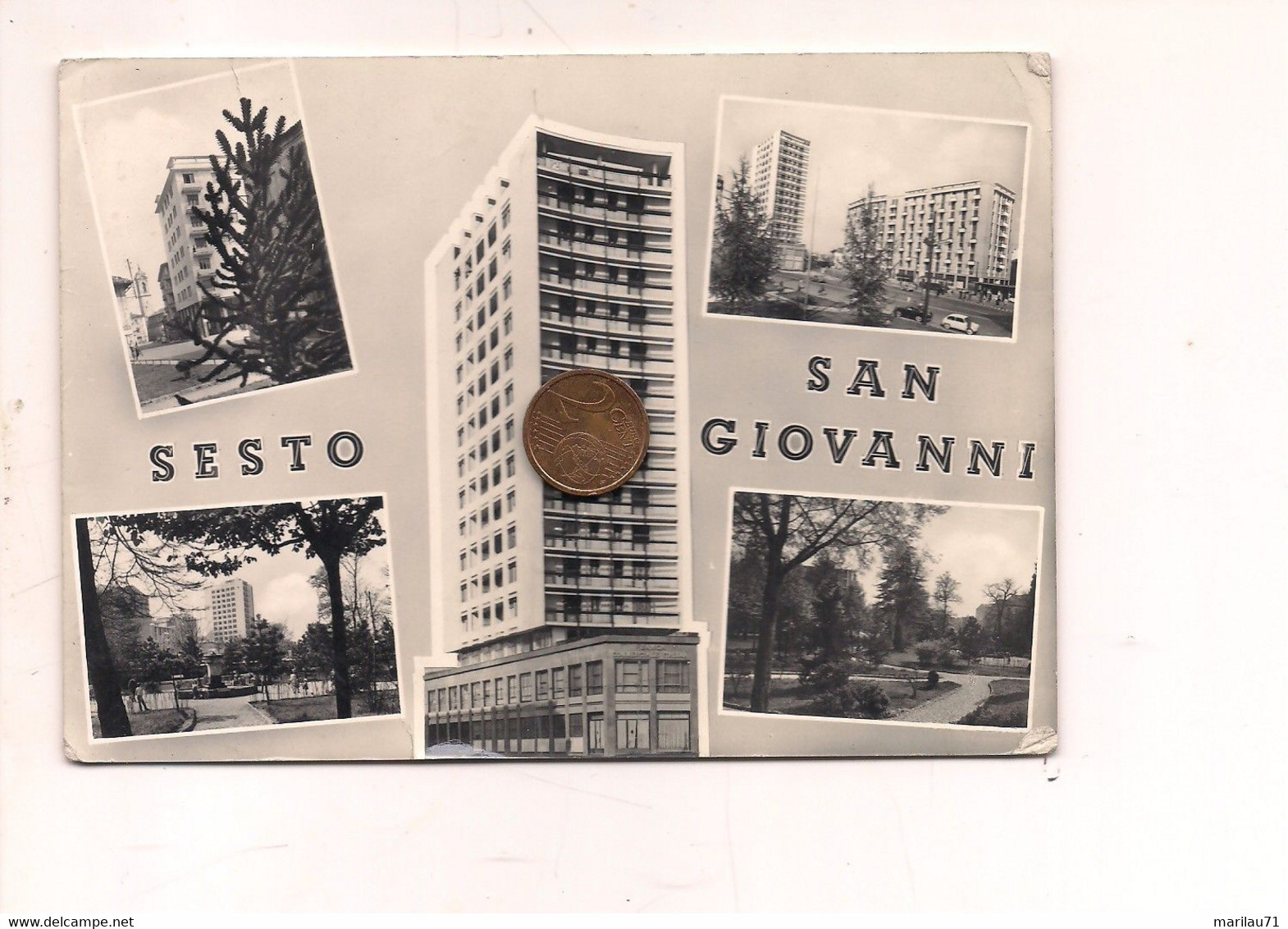 MM2295 Lombardia SESTO SAN GIOVANNI Milano 1957 Viaggiata Vedutine - Sesto San Giovanni
