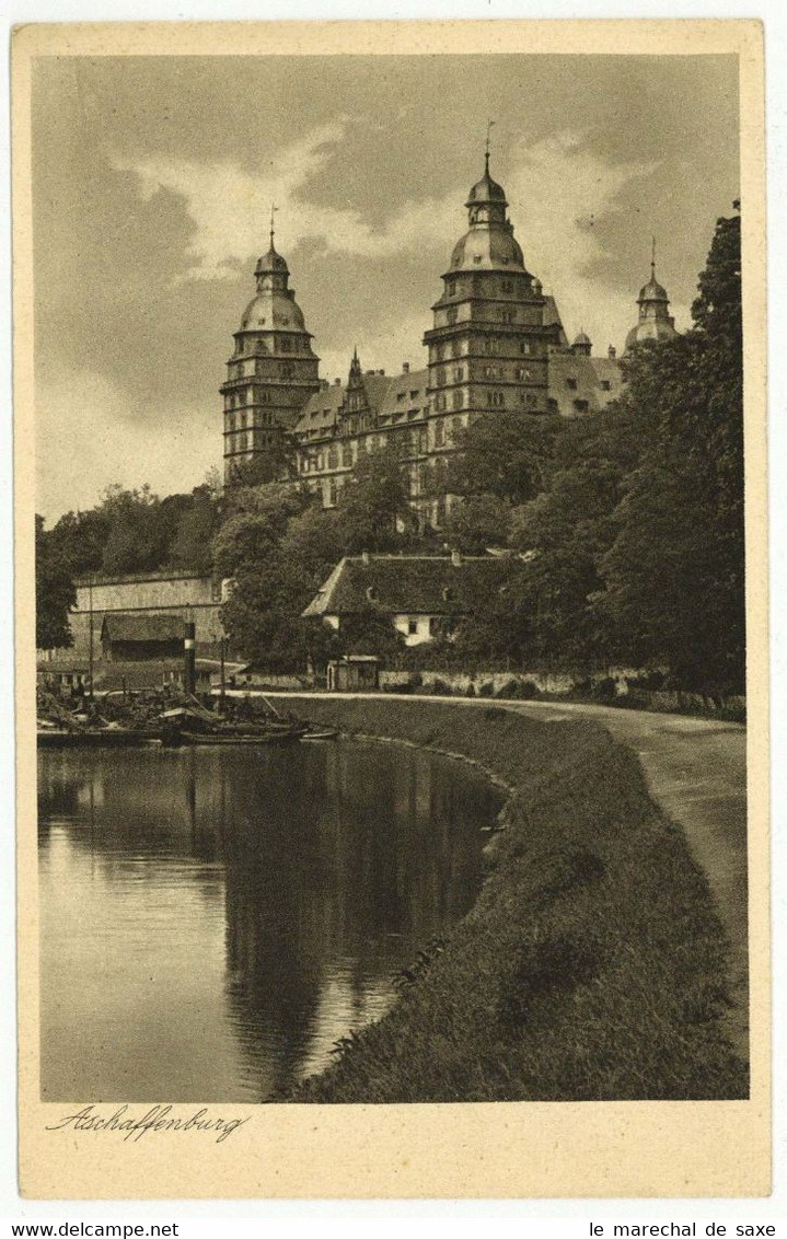 Foto AK Aschaffenburg 1928 Schloss - Aschaffenburg