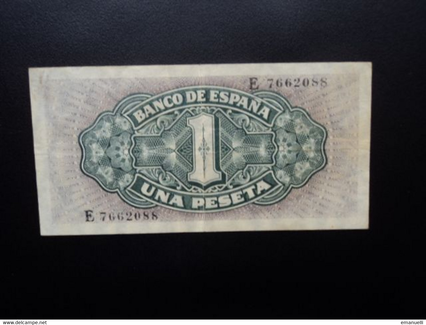 ESPAGNE * : 1 PESETA  4.9.1940     CB 117 / CMB 437 / P 122a      TTB à TTB+  ** - 1-2 Pesetas