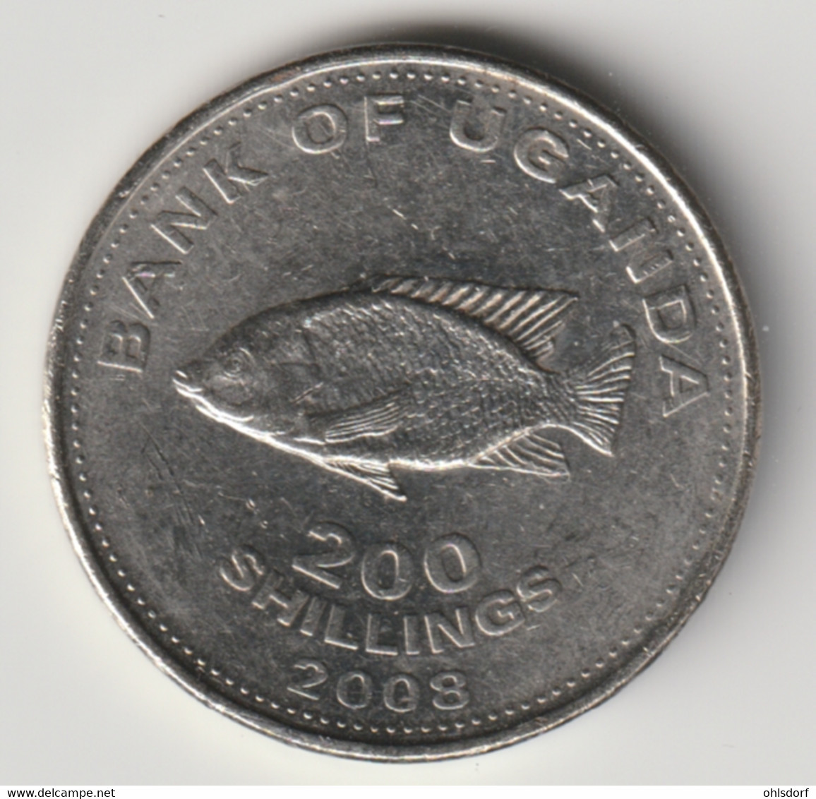 UGANDA 2008: 200 Shillings, KM 68a - Uganda