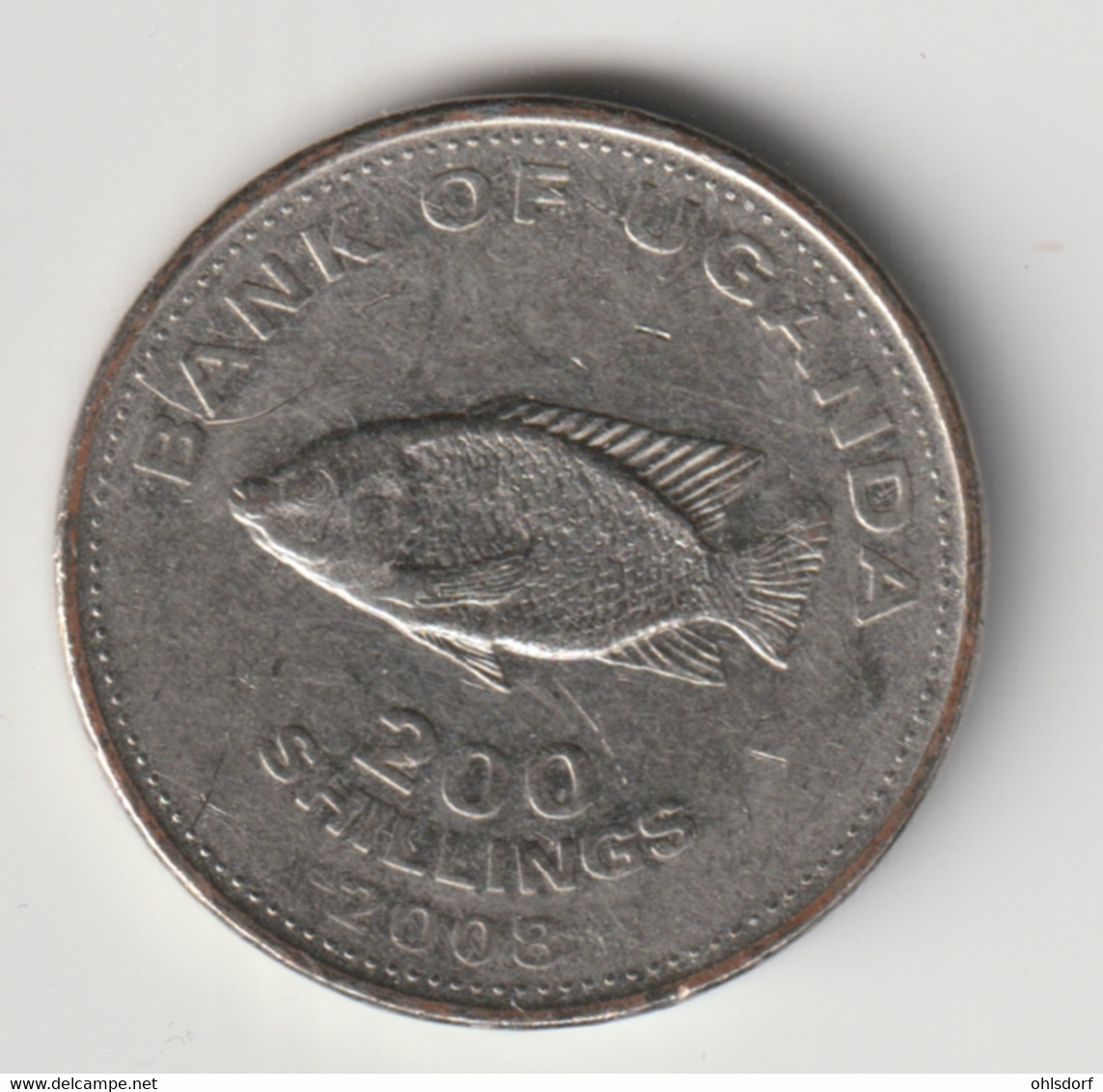 UGANDA 2008: 200 Shillings, KM 68a - Ouganda