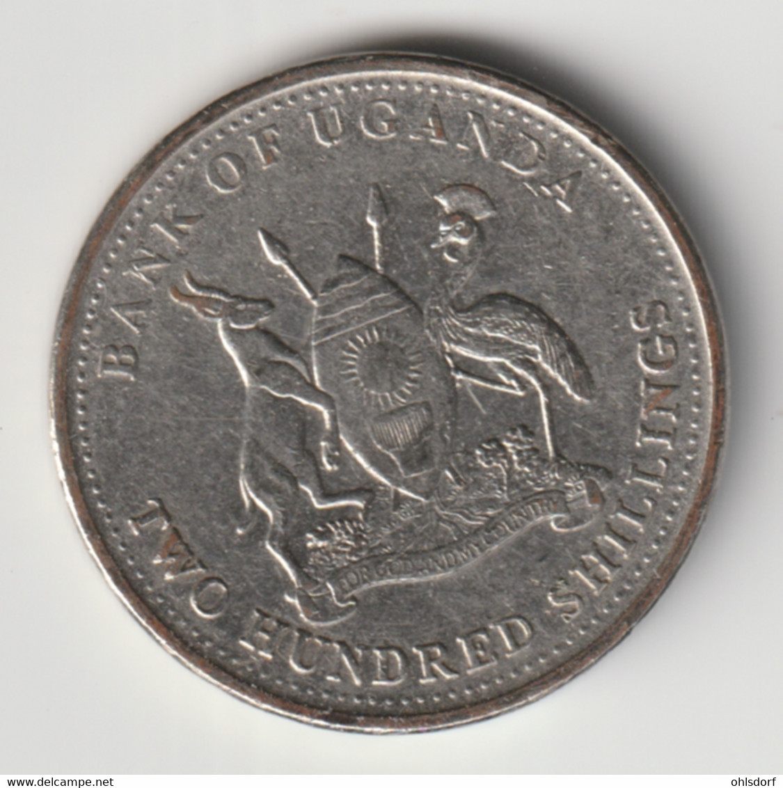 UGANDA 2008: 200 Shillings, KM 68a - Ouganda