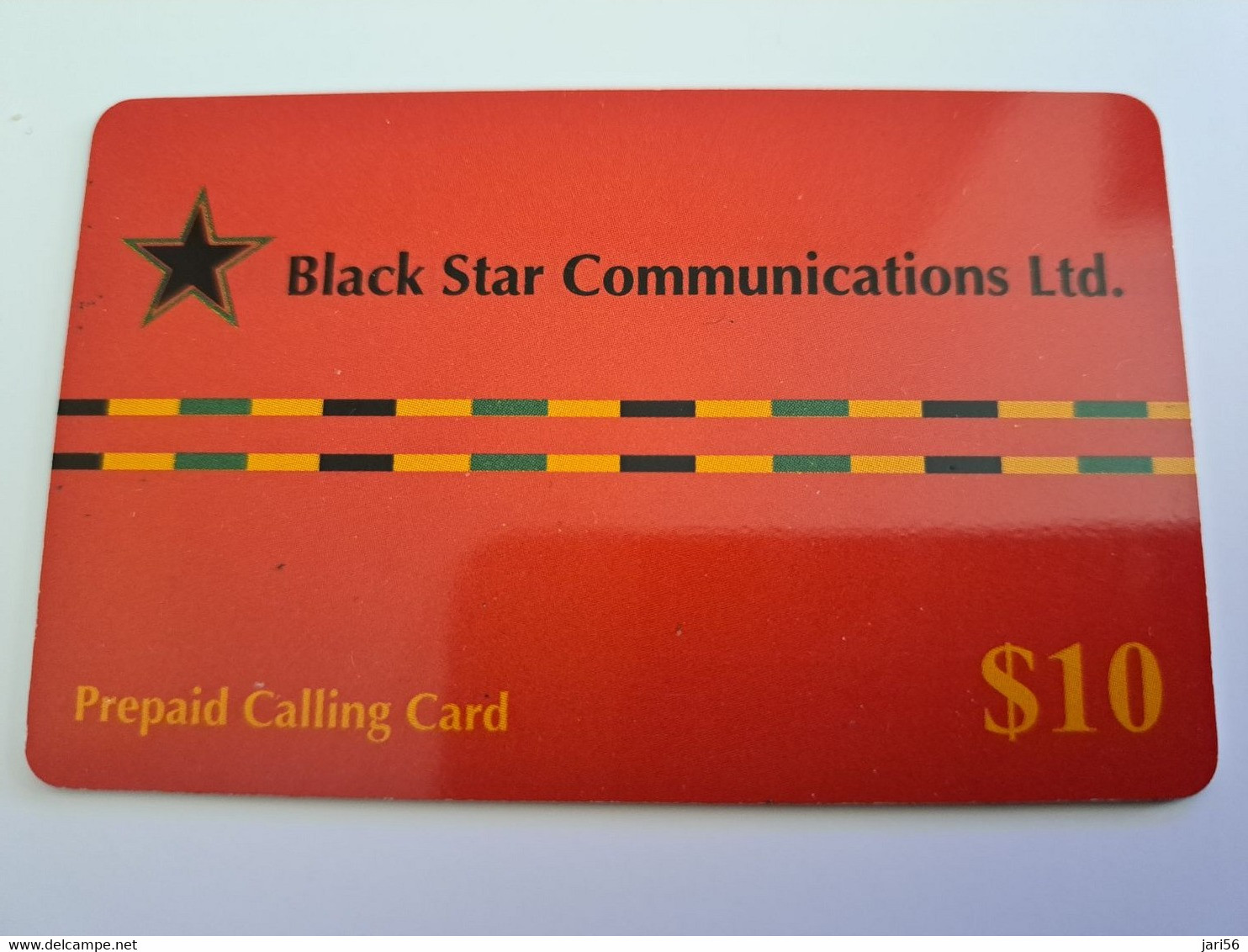 BERMUDA  $ 10,- LOGIC    / THICK CARD / BLACK STAR COMM    PREPAID CARD  Fine USED  **11278** - Bermuda