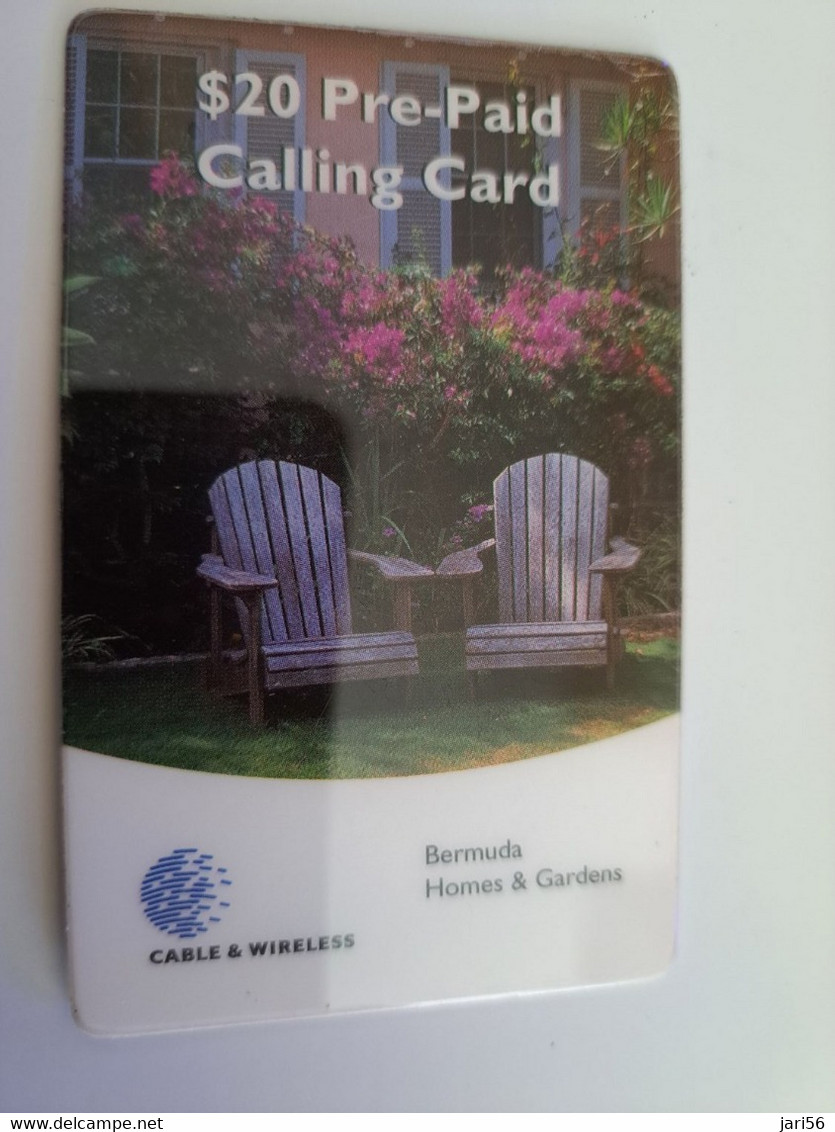 BERMUDA  $ 20,- C&W     / THICK CARD   /  BERMUDA HOME & GARDEN /  PREPAID CARD  Fine USED  **11287** - Bermudas