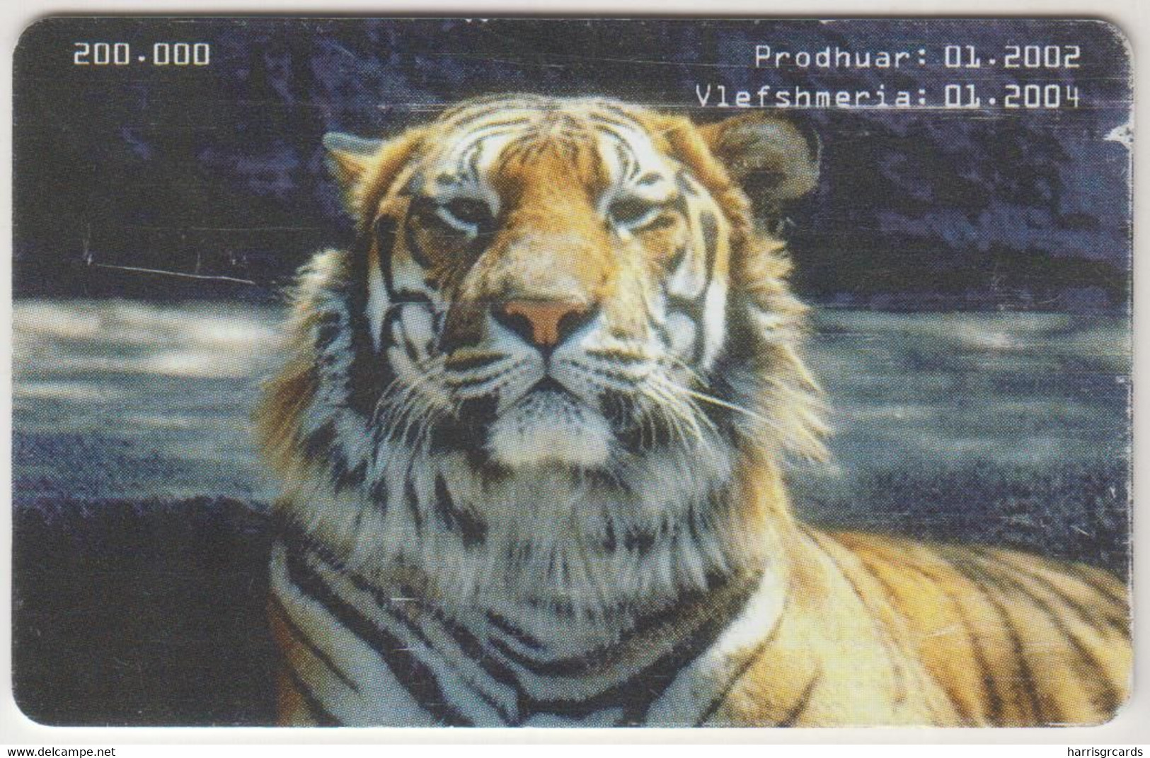 ALBANIA - Fawn & Tiger ,01/02, 50 U, Tirage 200,000, Used - Albanie