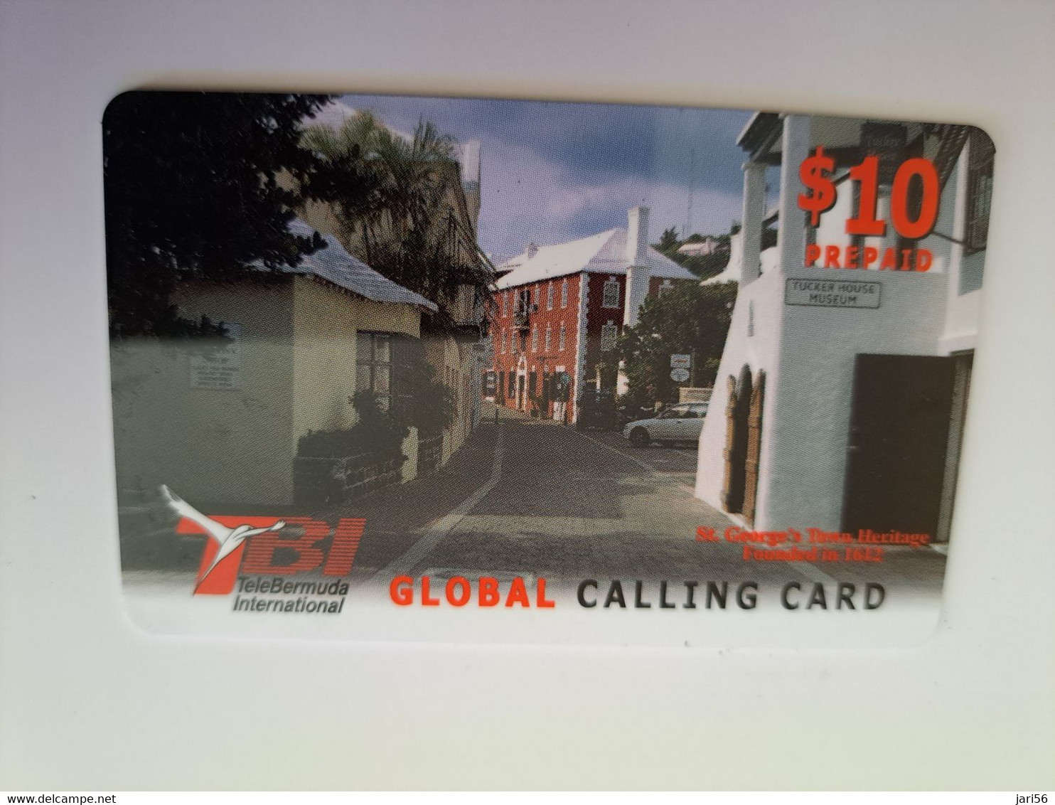 BERMUDA  $ 10,-  TBI / GEORGES TOWN  BERMUDA  / RED    VALUE   /   PREPAID CARD  Fine USED  **11313** - Bermudas