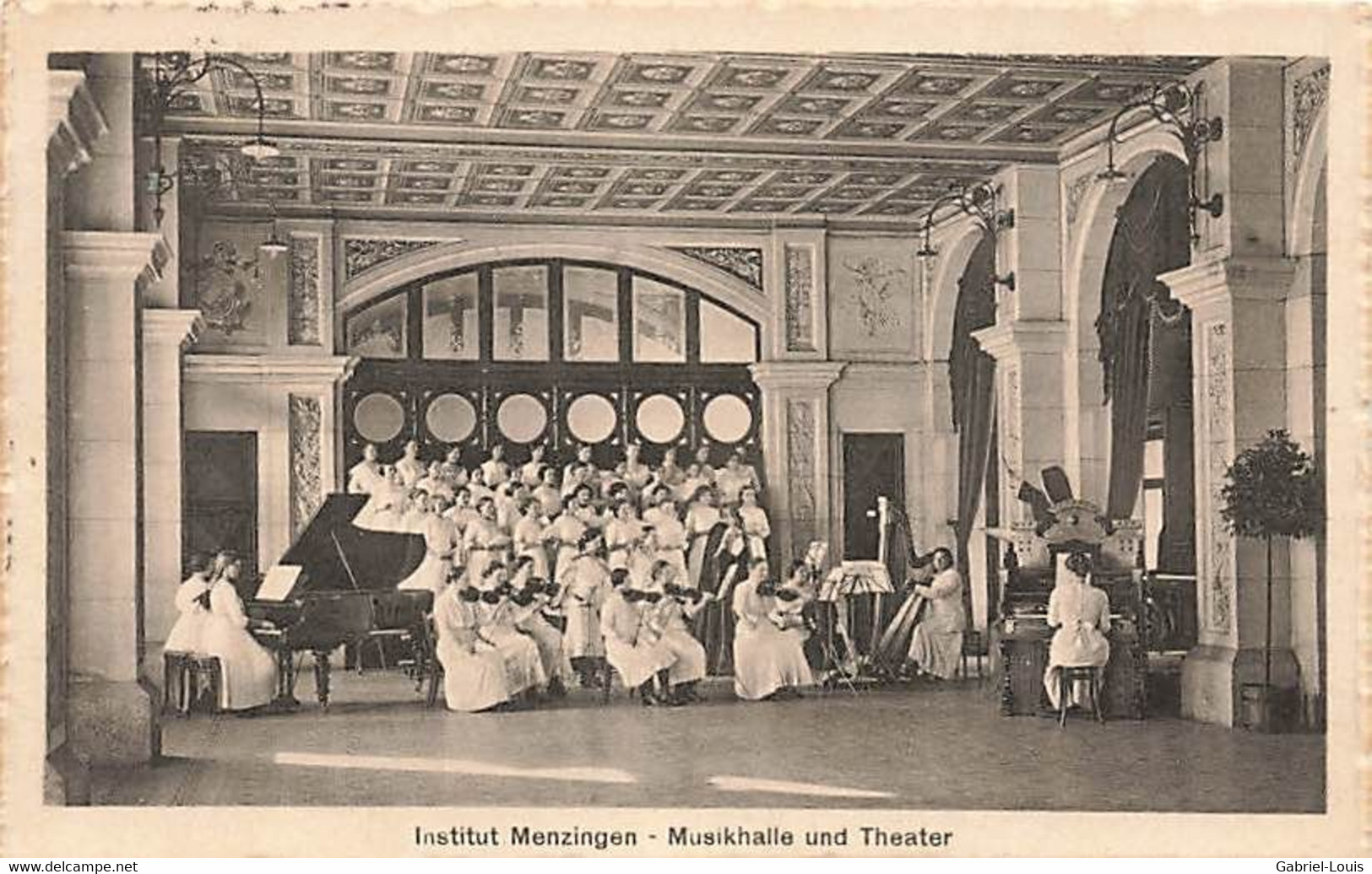 Institut Menzingen Musikhalle Und Theater 1932 - Menzingen