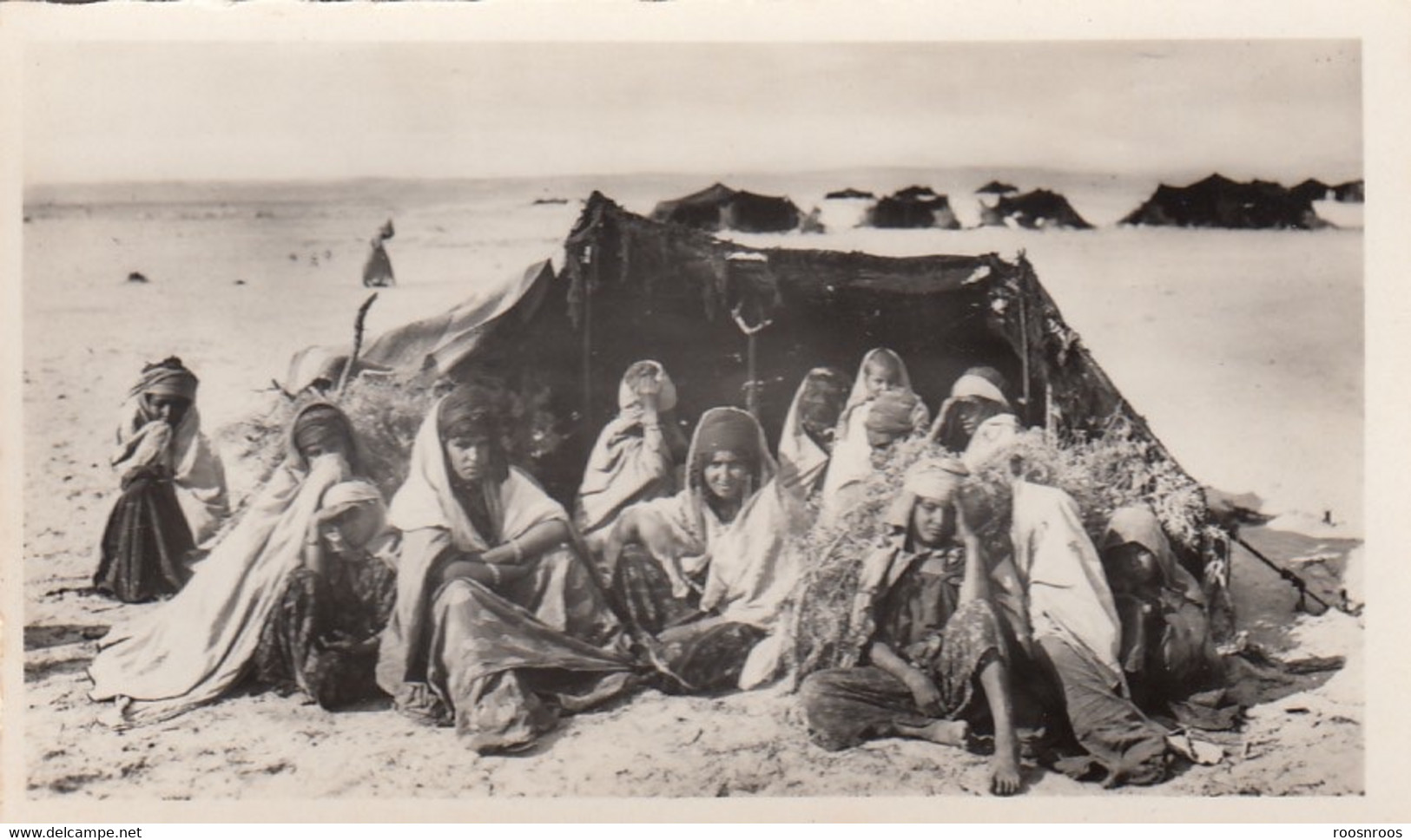 PETITE PHOTO SCENES ET TYPES DU MAROC - CAMPEMENT DE NOMADES AU DESERT - Afrika