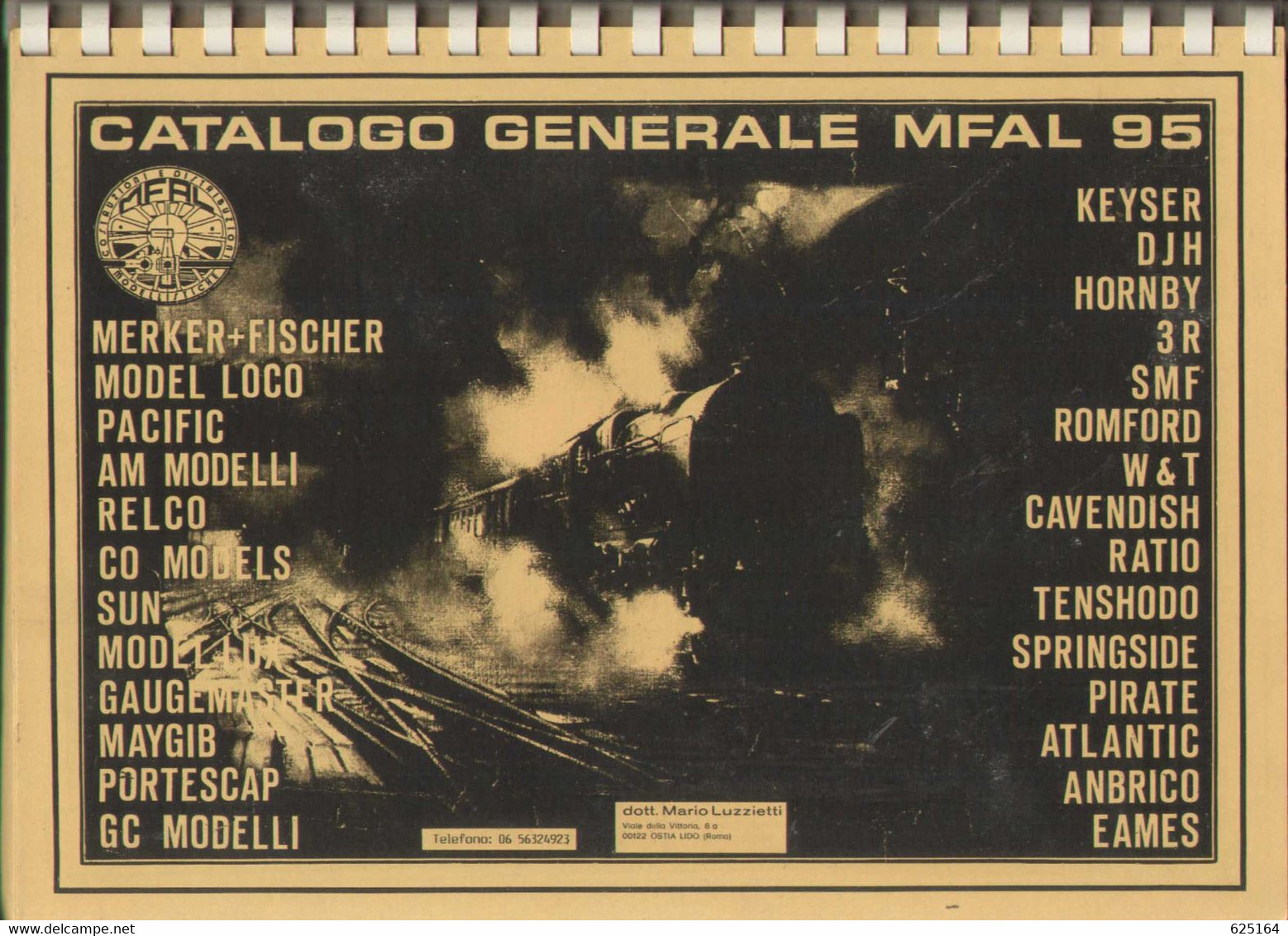 Catalogue MFAL 1995 MERKER+FISCHER -MODEL LOCO -DJH TENSHODO Etc Luzzietti  - En Italien - Non Classés
