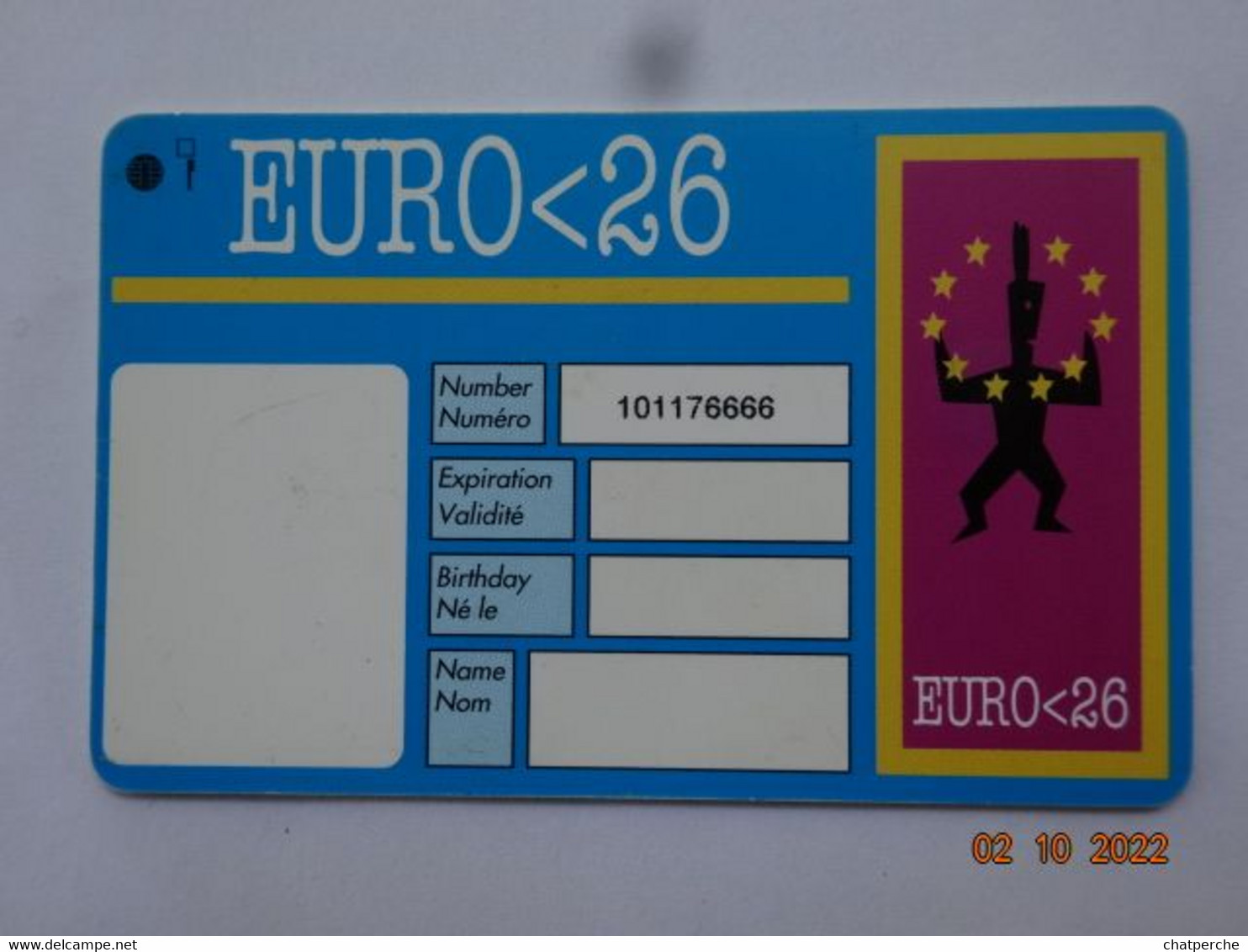 CARTE A PUCE CHIP CARD  CARTE FIDÉLITÉ  CARTE JEUNE  EURO - 26 - Andere & Zonder Classificatie