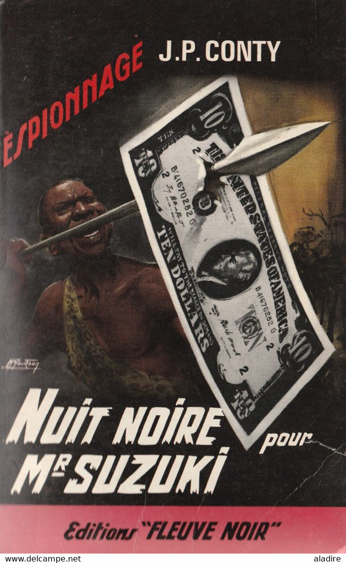 J  P  CONTY - Nuit Noire Pour Mr Suzuki -  Espionnage - Editions Fleuve Noir Numéro  497 - Fleuve Noir