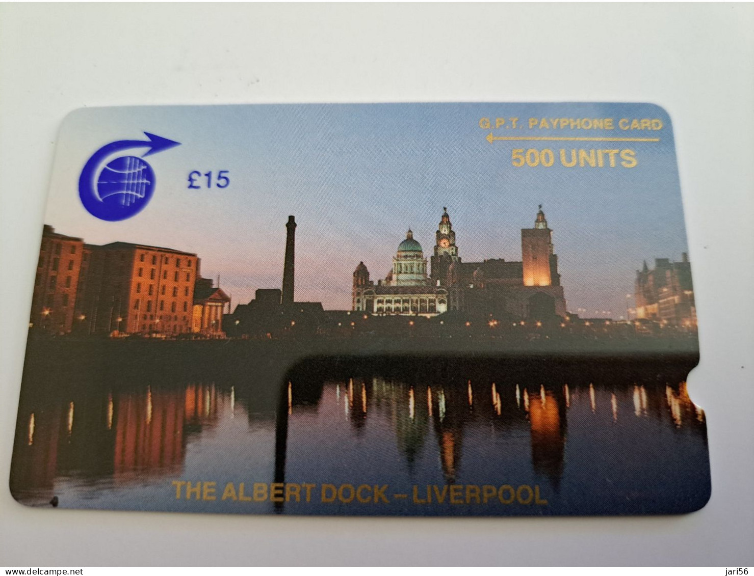 ST . HELENA GPT THE ALBERT DOCK-LIVERPOOL DEEP NOTCH  1CSHC  15 Pound MINT **11320 ** - Isla Santa Helena