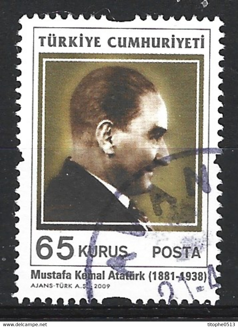 TURQUIE. Timbre Oblitéré De 2009. Atatürk. - Oblitérés