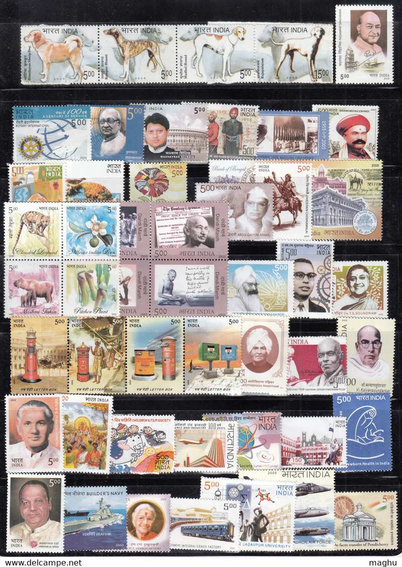 India MNH 2005, Year Pack, - Années Complètes