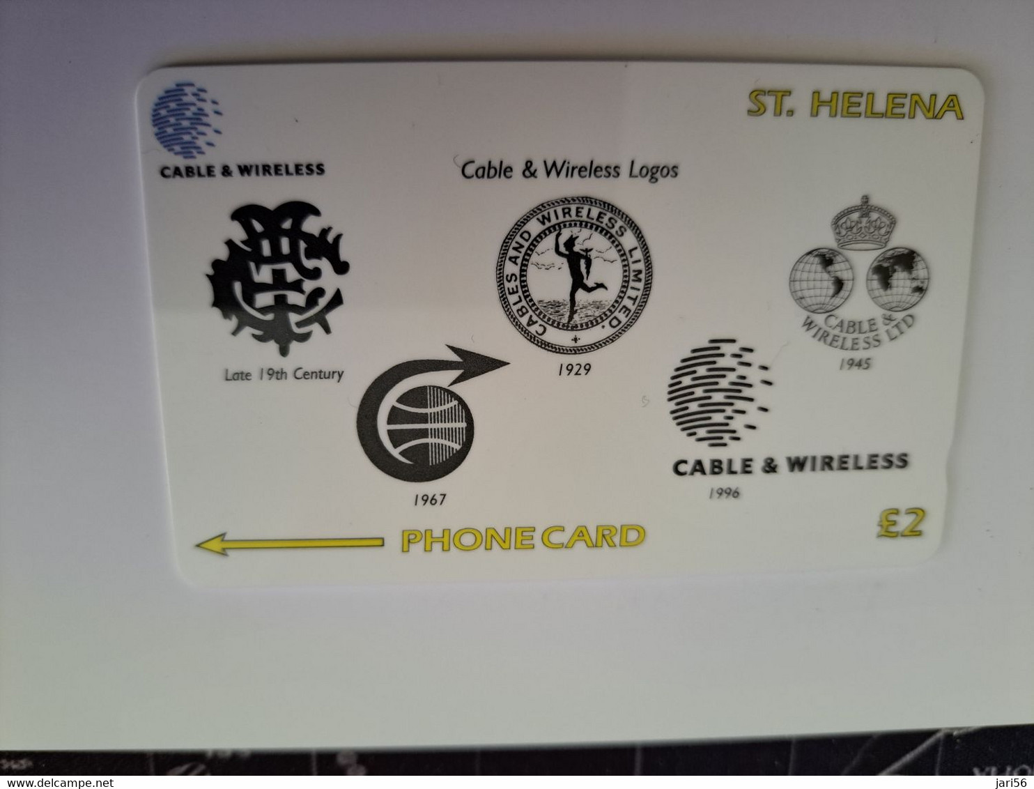 ST . HELENA  GPT / ARMS/LOGOS CABLE & WIRELESS/  St HELENA  327 CSHD  2 POUND  New  Logo C&W **11326 ** - St. Helena Island