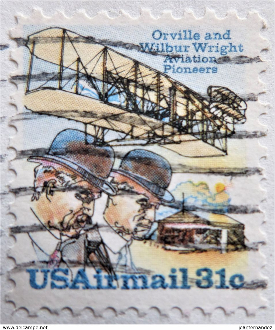 Timbre Des  Etats-Unis 1979 Aviation Pioneers - Wright Brothers  Stampworld N°  83 - 3a. 1961-… Usados