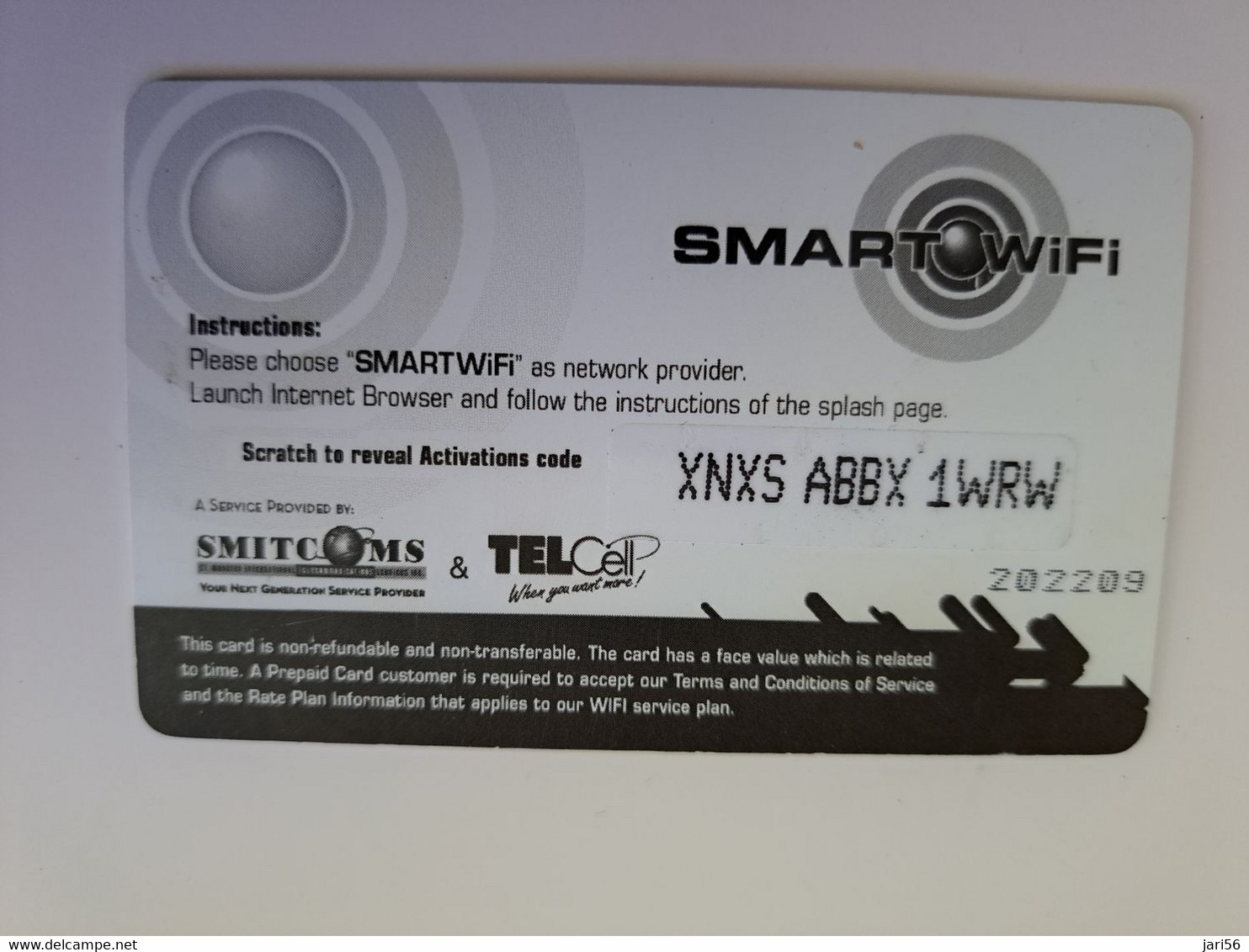 ST MAARTEN  / SMART WIFI CARD  $5,-   FINE USED CARD  ** 11329 ** - Antille (Olandesi)