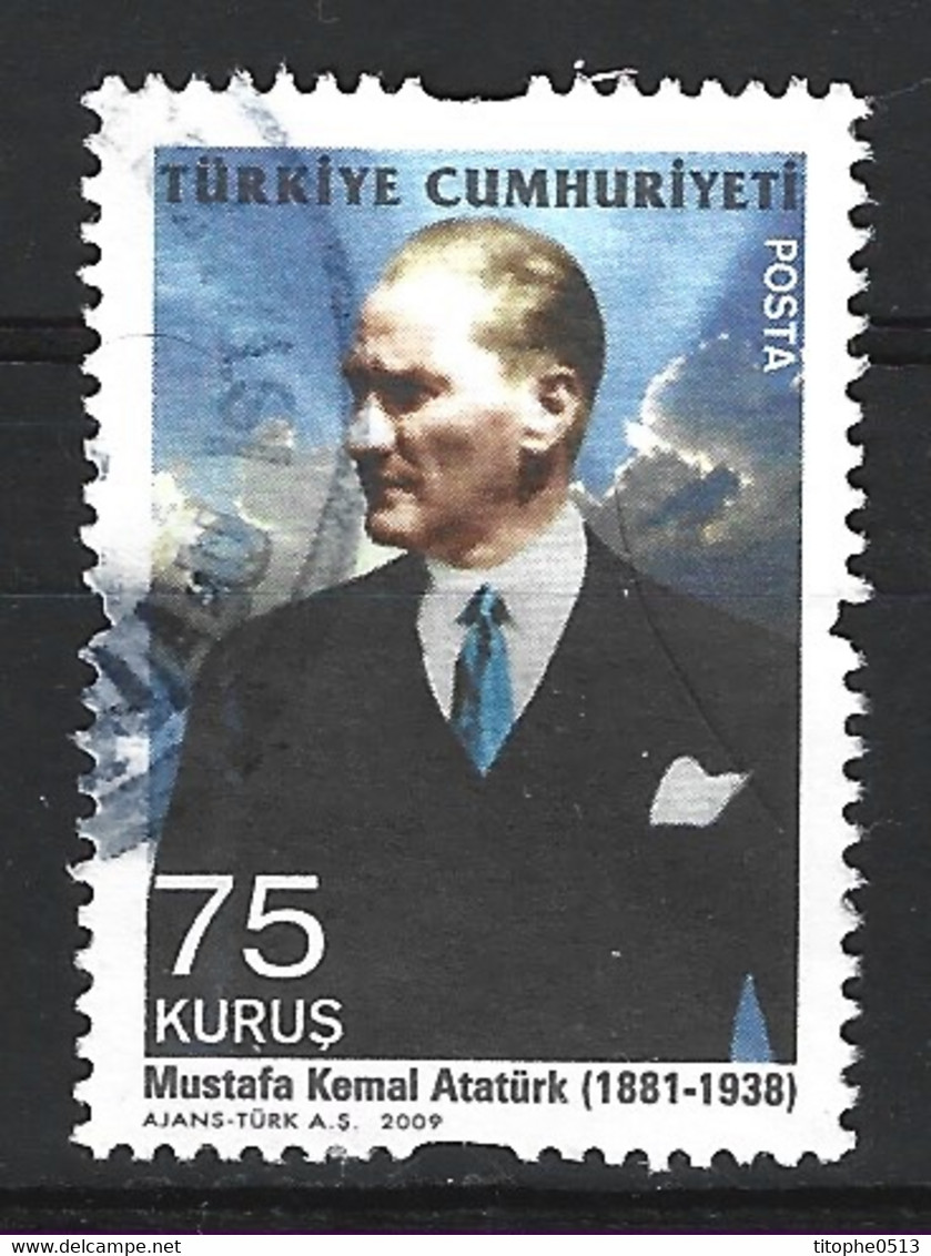 TURQUIE. Timbre Oblitéré De 2009. Atatürk. - Usati