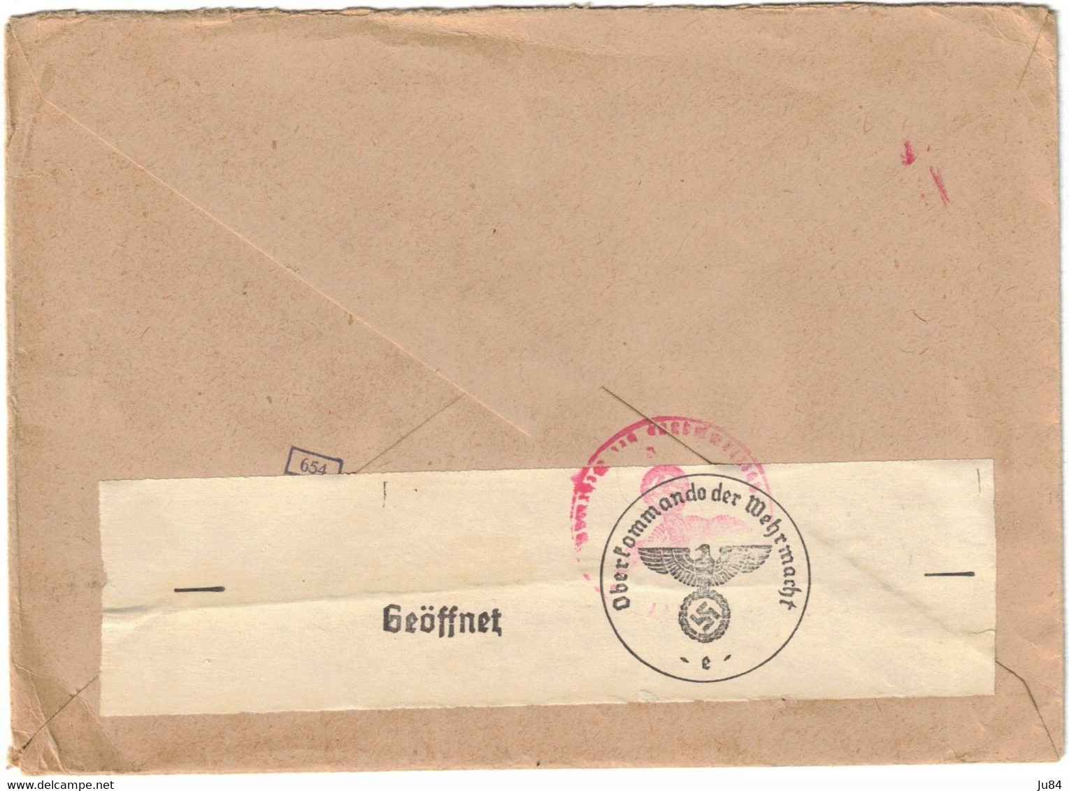 Allemagne - Munich - München - Lettre Pour Paris (France) - Contrôle Allemand - 2nd Guerre Mondiale - 12 Février 1943 - Covers & Documents