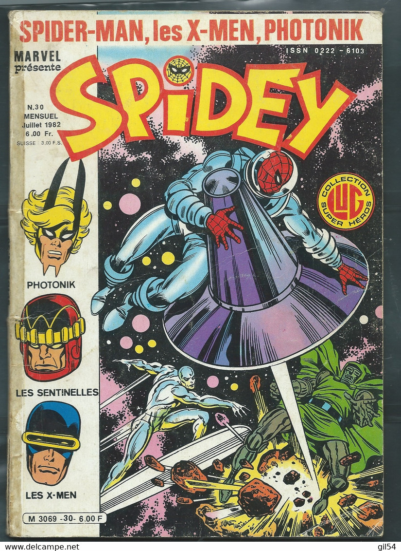 SPIDEY N° 30 - LES X-MEN - PHOTONIK - 1982 (jaquette Renforcée )-   Fau 13803 - Spidey