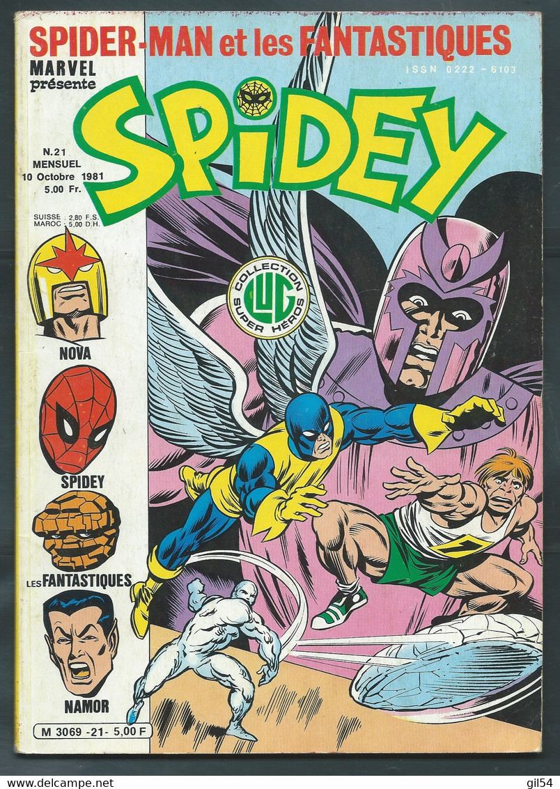 SPIDEY N°21 1981- LES X-MEN  - -   Fau 13804 - Spidey