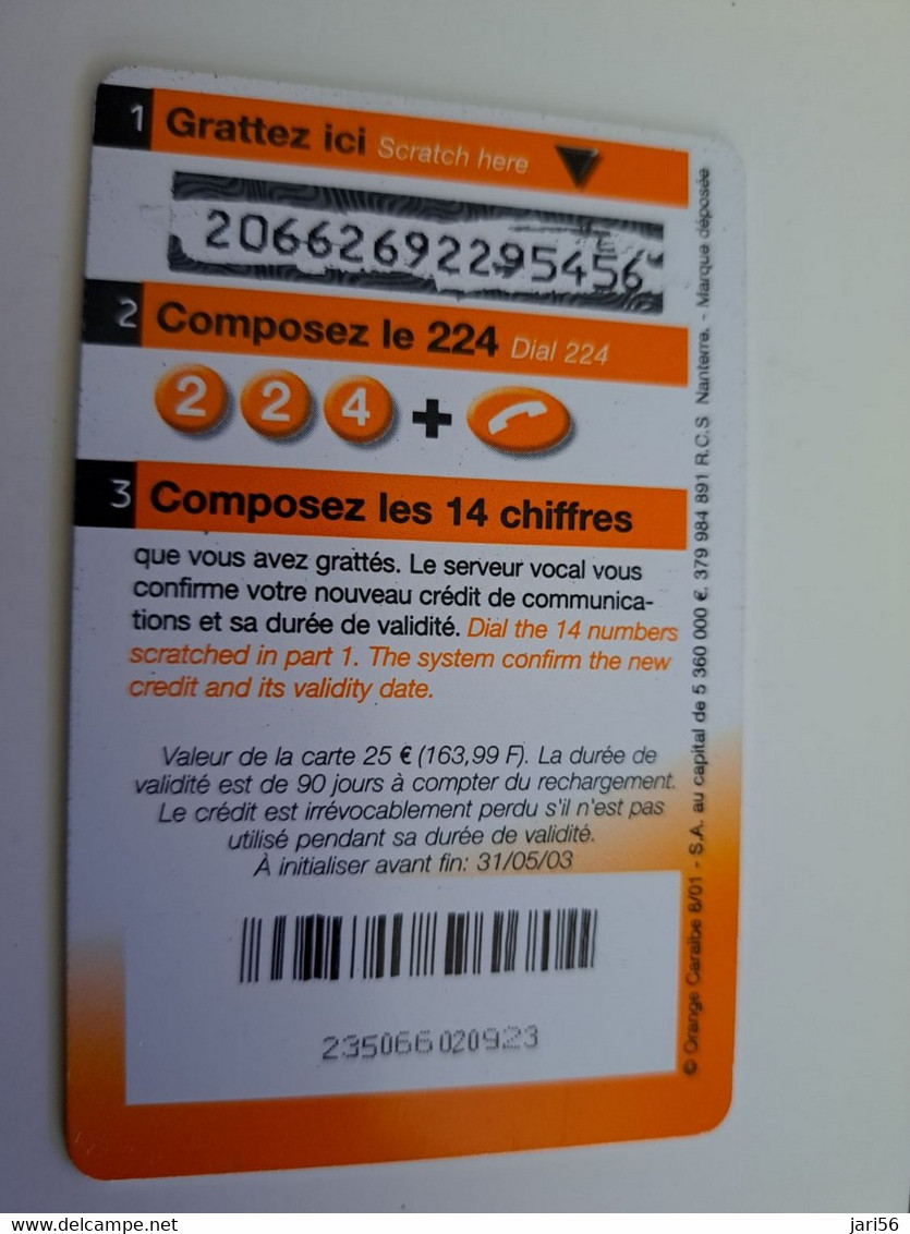 Phonecard St Martin French  ORANGE / 25 UNITS / DATE  / 31/05/03 /  USED  CARD   **11352 ** - Antillas (Francesas)