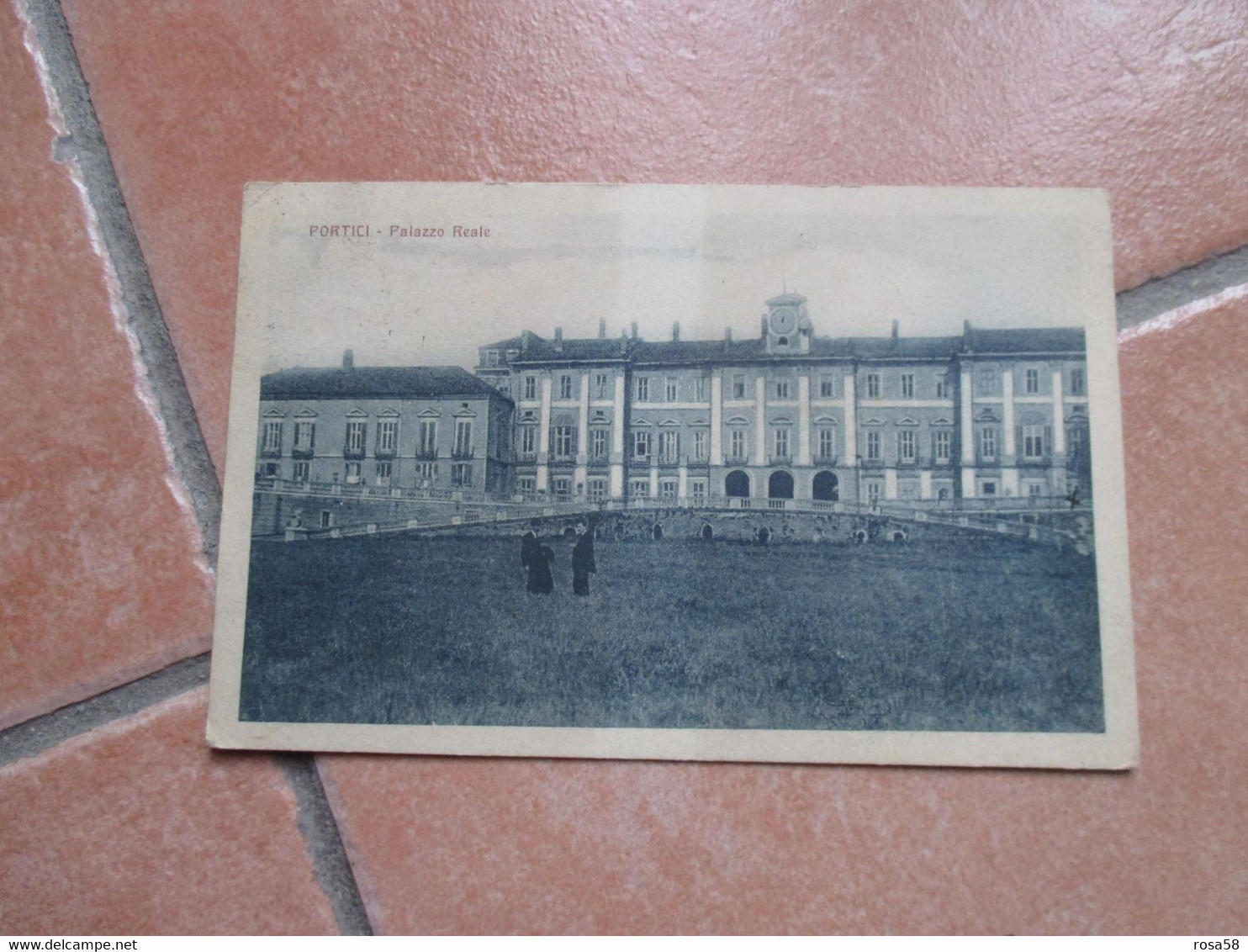 1921 PORTICI Palazzo Real Giardini Animata Ed. Cimmino Torre Del Greco Viaggiata Affrancata Piccolo Formato - Portici