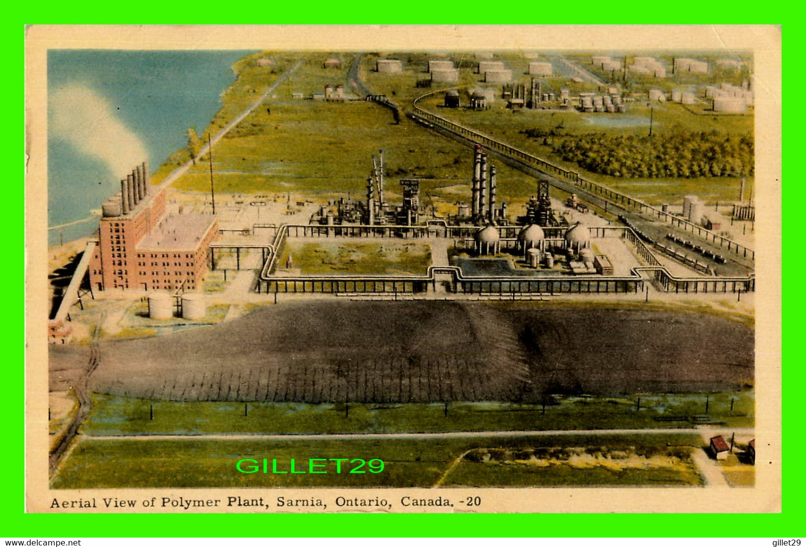 SARNIA, ONTARIO - AERIAL VIEW OF POLYMER PLANT - PECO - - Sarnia