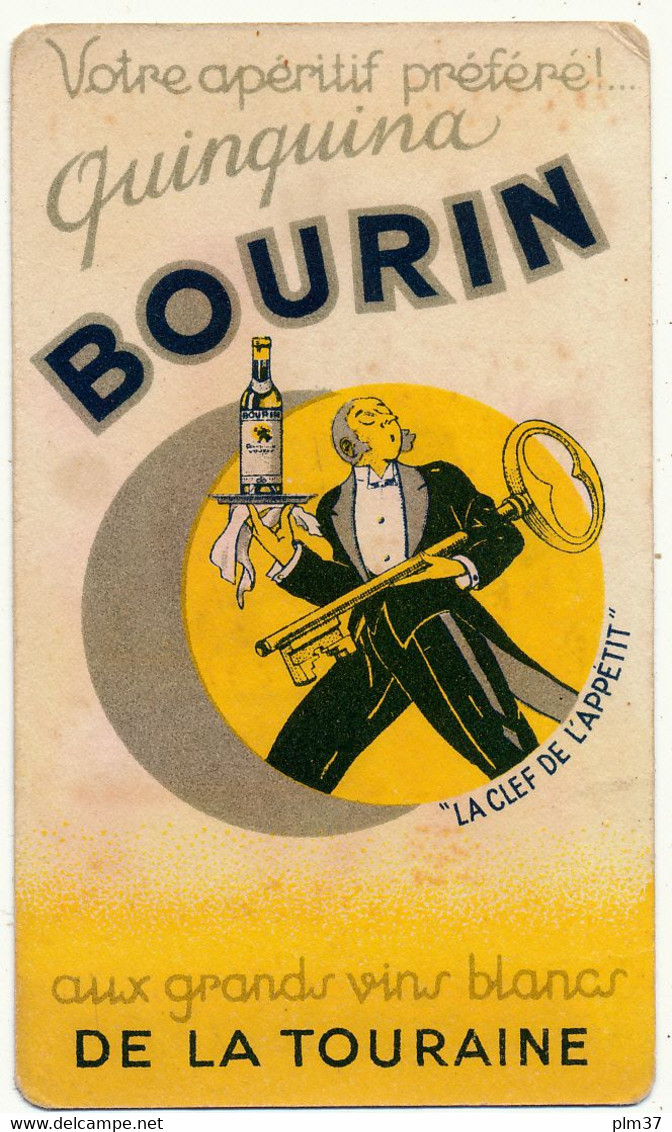 Carte Parfumée Alcools - Quinquina BOURIN, Prunelline GERBAULT - Anciennes (jusque 1960)