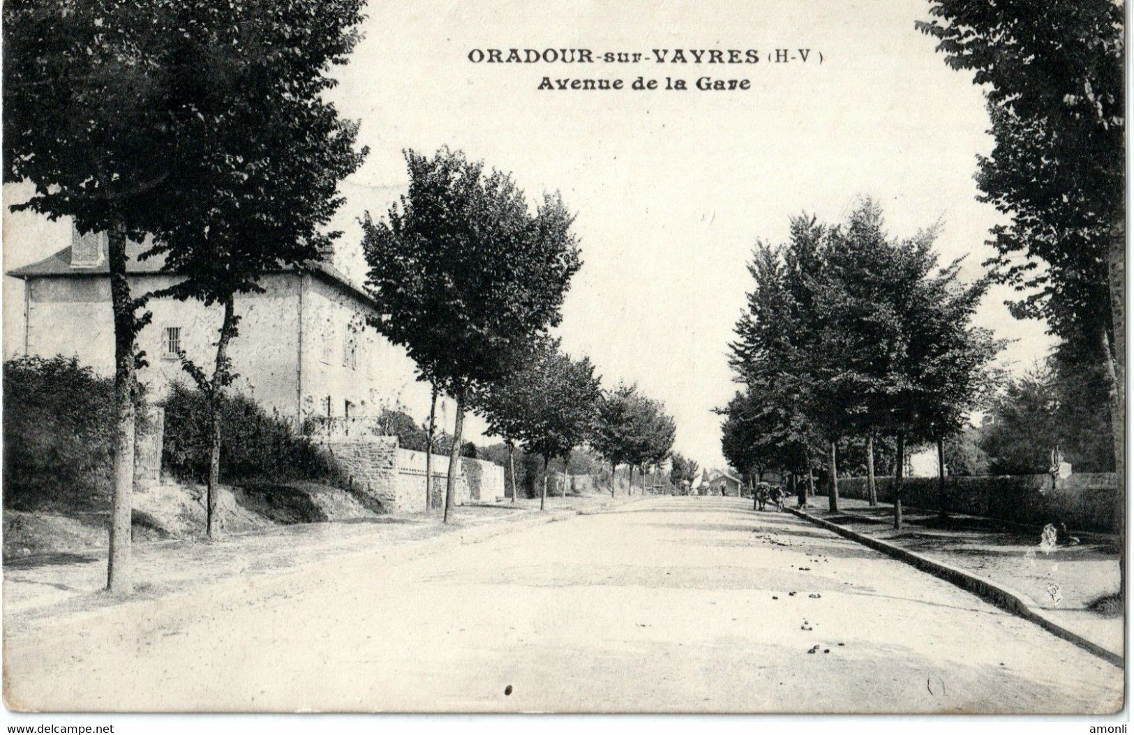 87. HAUTE-VIENNE - ORADOUR SUR VAYRES. Avenue De La Gare. - Oradour Sur Vayres