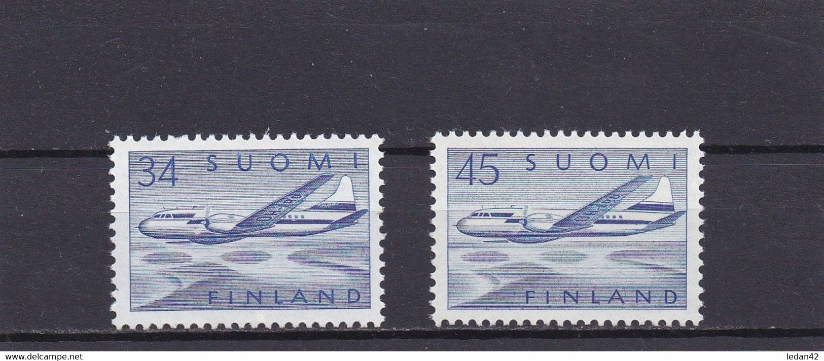 Finlande 1958/59,  Cat. Yvert PA5/6** - Nuovi