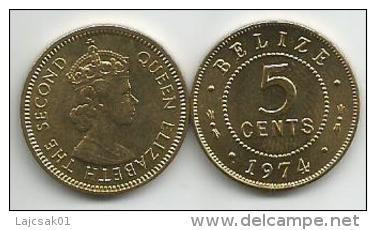 Belize 5 Cents 1974. - Belize