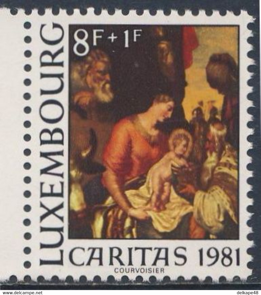 Luxemburg Luxembourg 1981 Mi 1143 YT 993 SG 1078 ** "Nativity" / Anbetung Der Könige, Altargemälde (17. Jh.) / Adoration - Gemälde