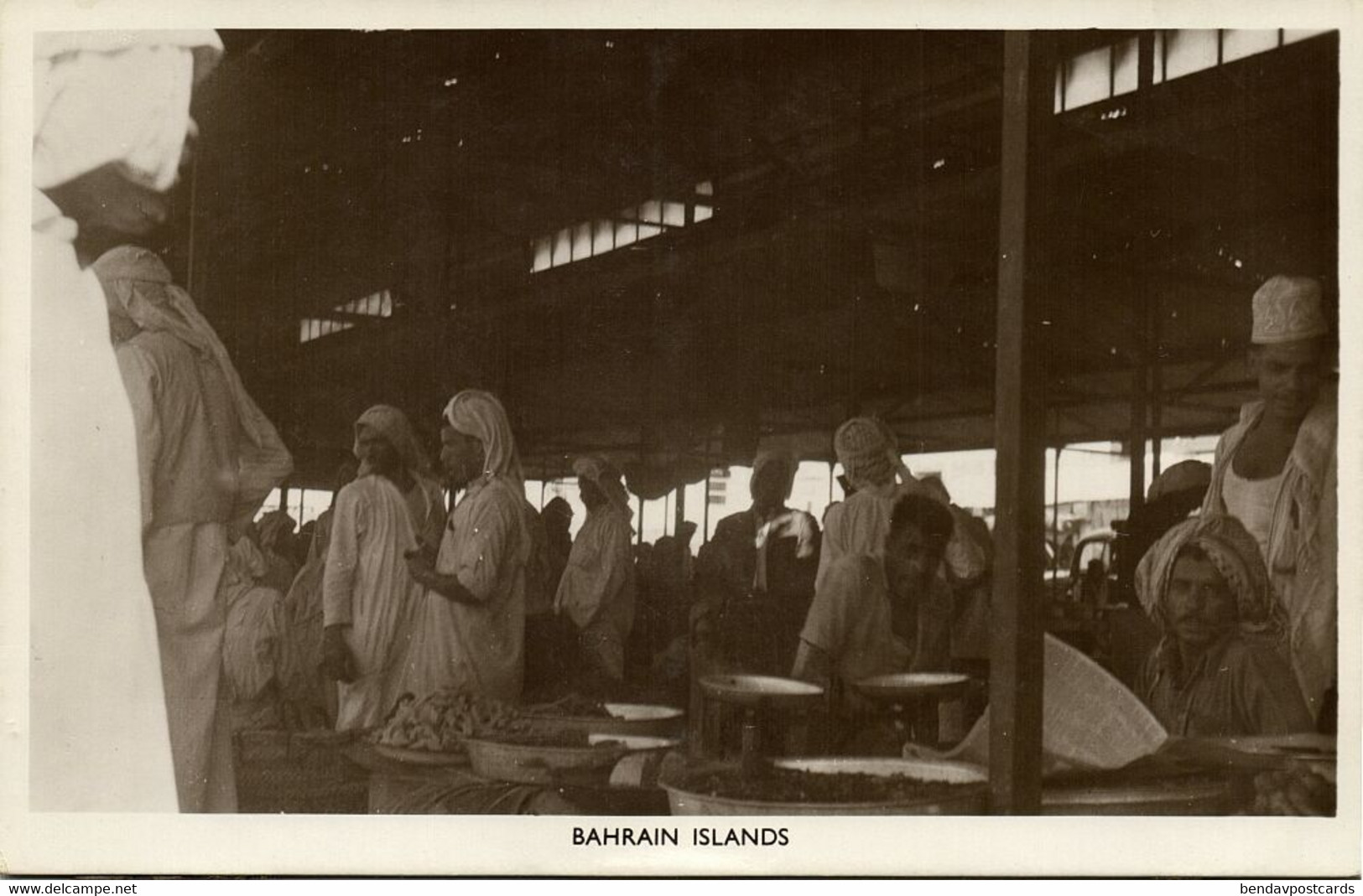 Bahrain, Market Scene (1930s) RPPC Postcard - Baharain