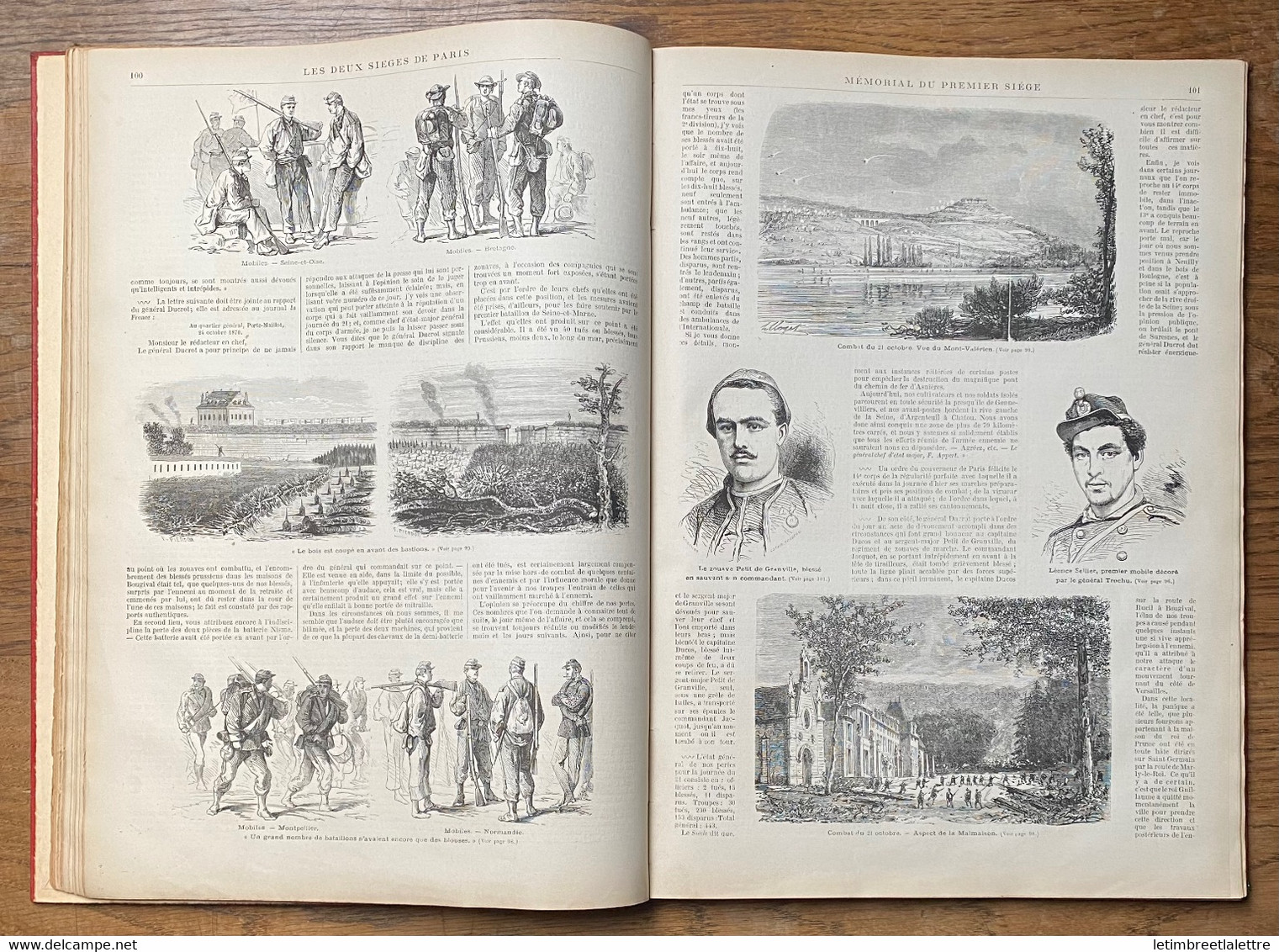 ⭐ Mémorial Illustré Du Premier Siège De Paris - Lorédan Larchey - 180 Pages - 320 Illustrations - 1872 ⭐ - 1801-1900