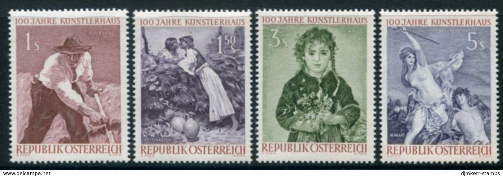 AUSTRIA 1961 Paintings MNH / **.  Michel 1087-90 - Unused Stamps